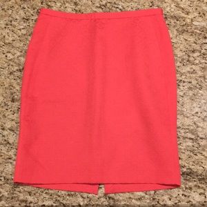 🍊The Limited salmon jacquard lined pencil skirt🍊